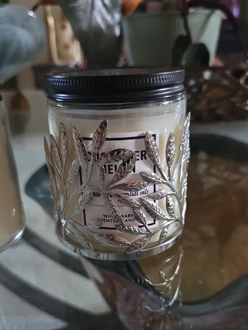 3Pc B&BW White Mango Coconut Cooler & Cucumber Melon Candle And Candle Holder - Picture 2 of 2